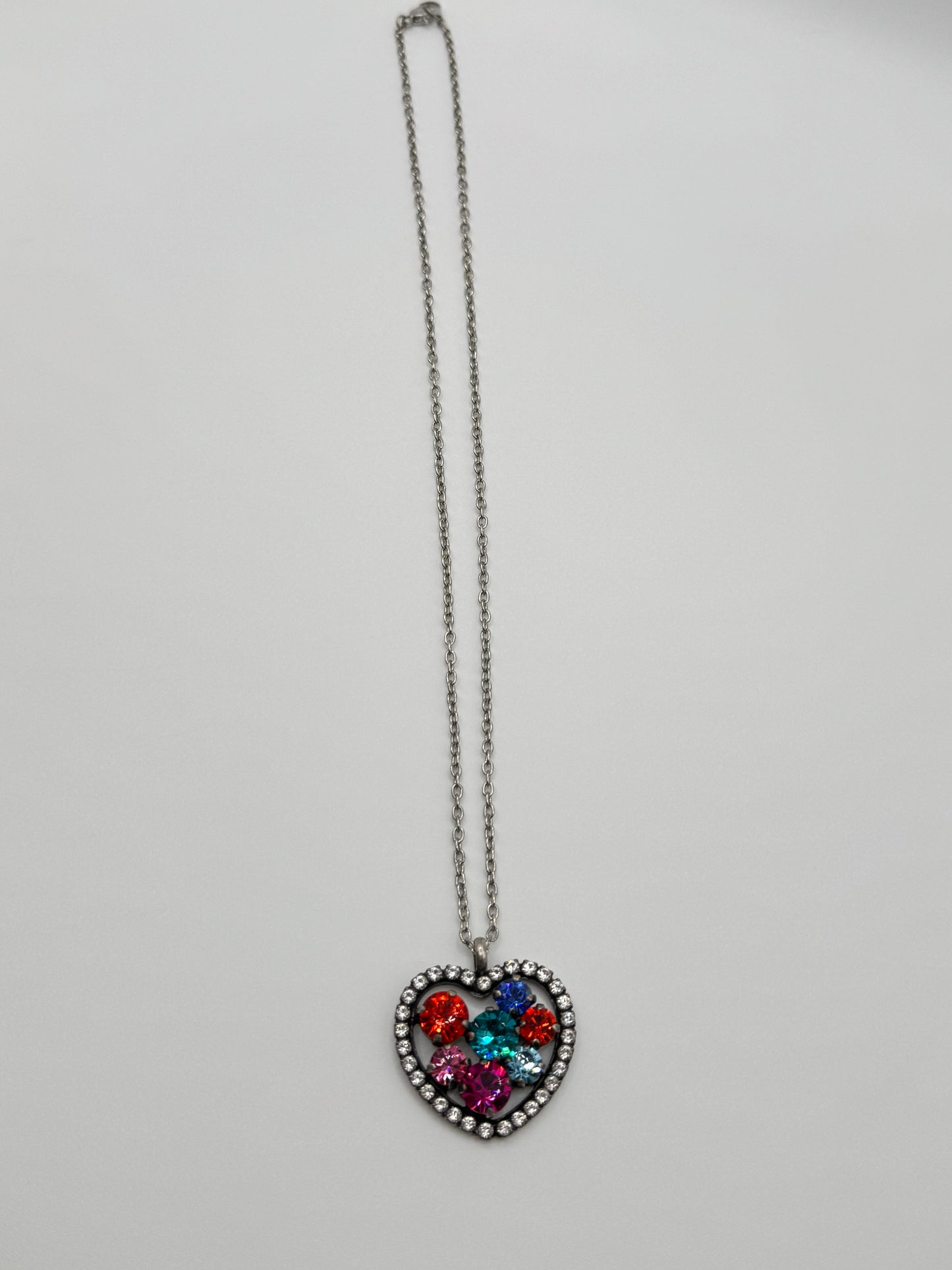 Multicolored Heart Necklace - Lauren Riley Jewelry