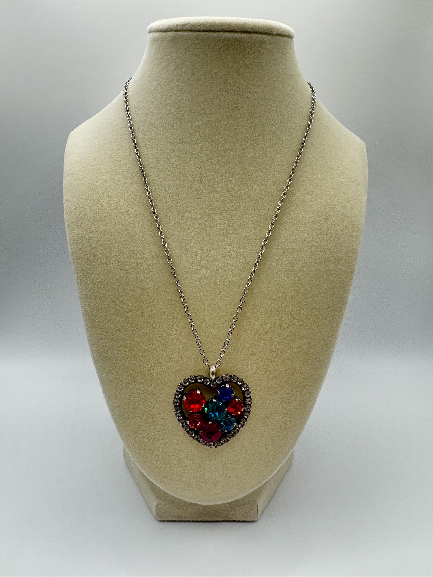 Multicolored Heart Necklace - Lauren Riley Jewelry