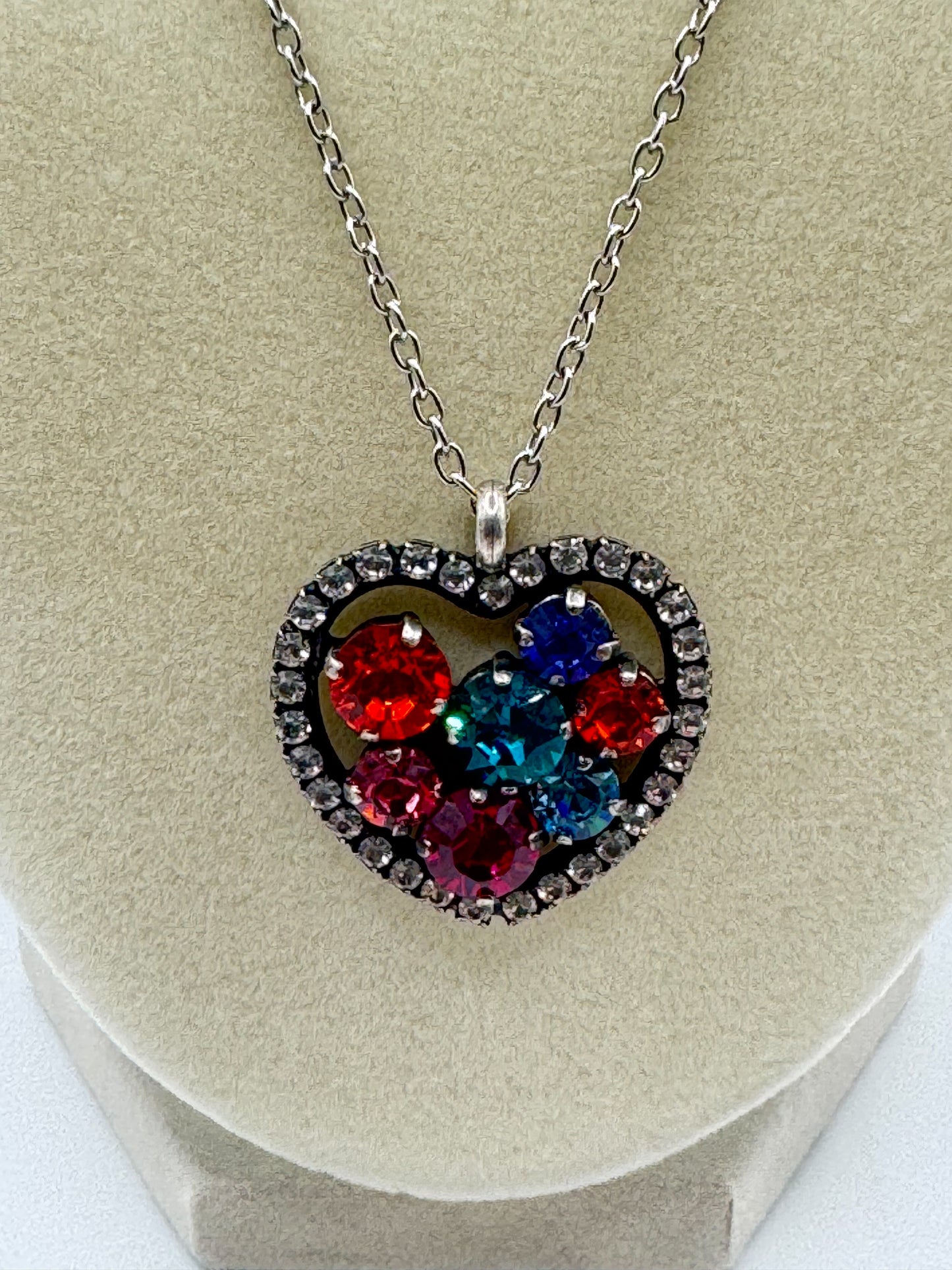 Multicolored Heart Necklace - Lauren Riley Jewelry