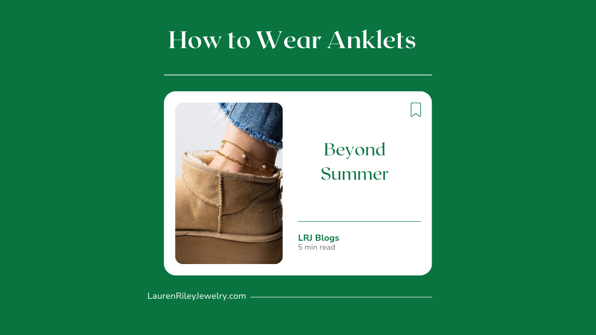 How to wear anklets beyond summer with boots featuring stacked waterproof gold anklets styled with denim for everyday wear