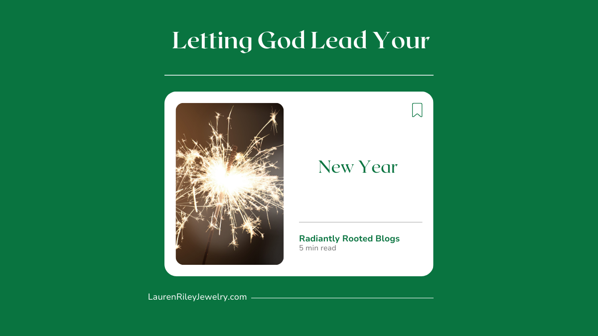 Letting God lead your new year devotional blog graphic featuring a sparkler image, promoting a Christian reflection on trust, surrender, and God’s guidance.
