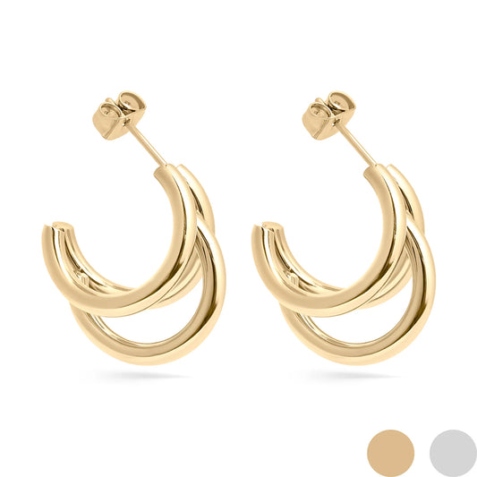 Triple Layer Hoops - Lauren Riley Jewelry