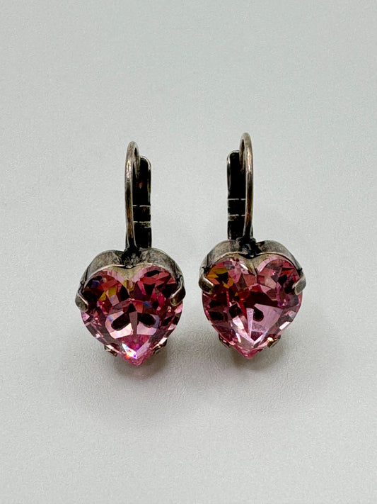 Blush Heart Earrings - Lauren Riley Jewelry