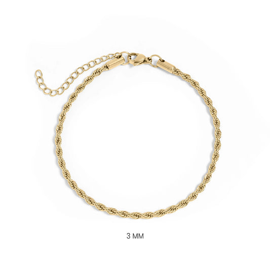 Twisted Rope Bracelet - Delicate - Lauren Riley Jewelry