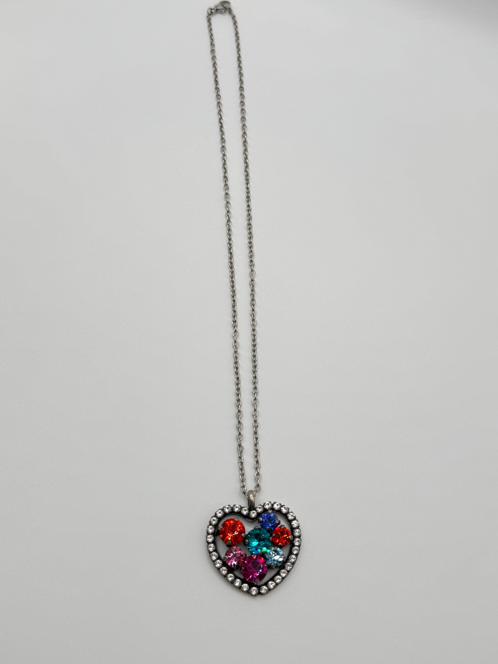 Multicolored Heart Necklace - Lauren Riley Jewelry