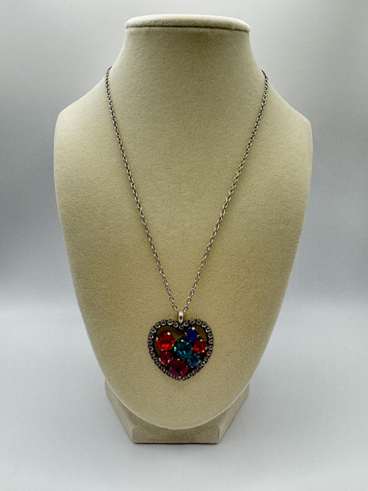 Multicolored Heart Necklace - Lauren Riley Jewelry