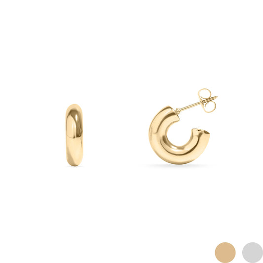 Chunky Huggie Hoops - Lauren Riley Jewelry