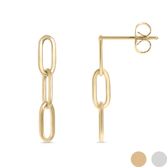 Paperclip Dangle Earrings